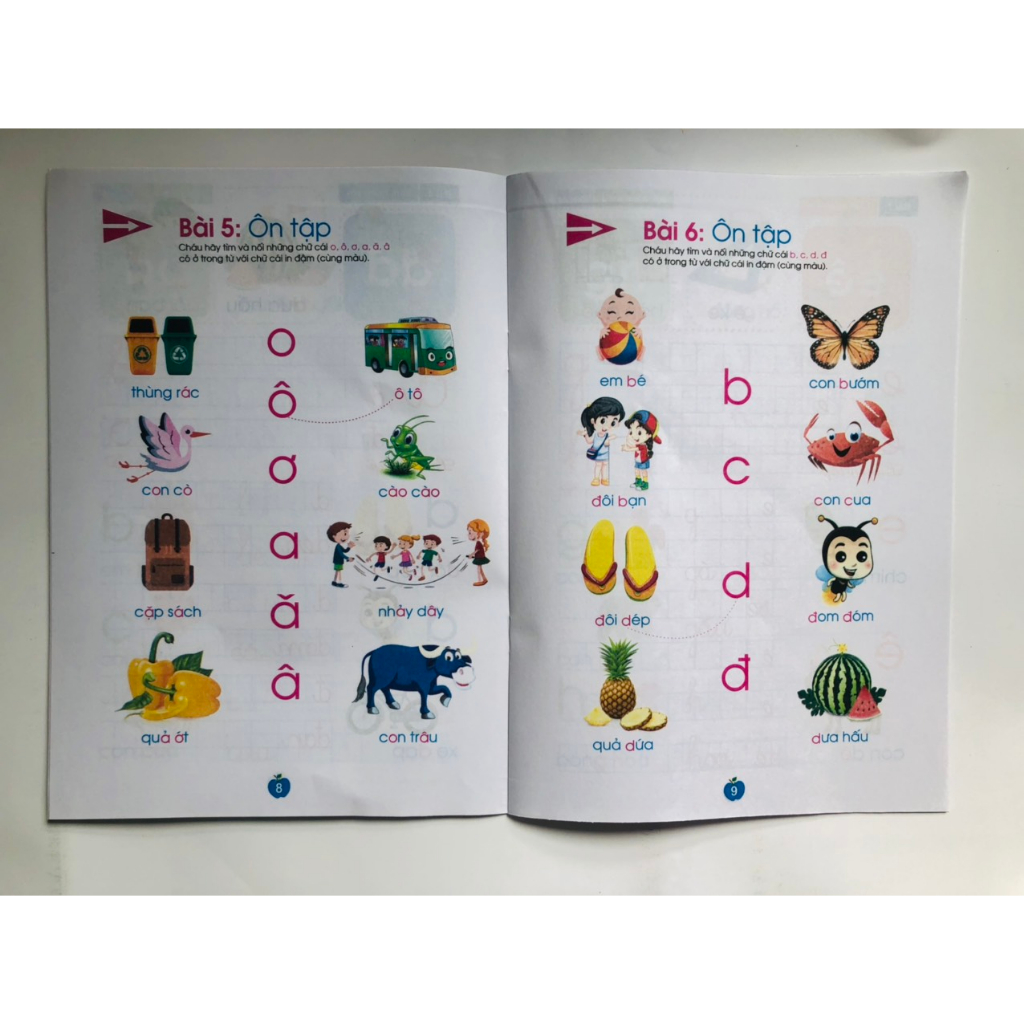 Sách -Tủ Sách Cho Bé Vào Lớp 1- Tô Chữ Hoa - Dành cho bé học mẫu giáo