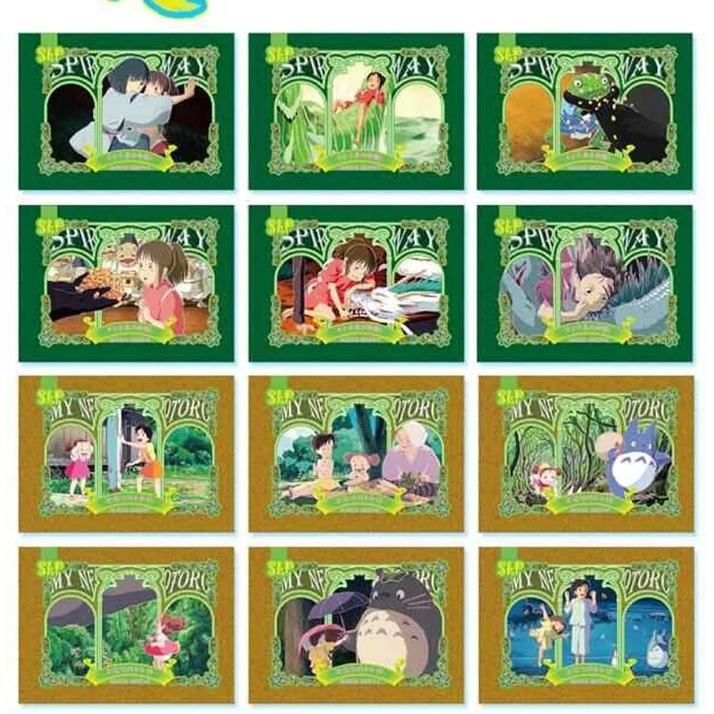 Set ảnh thẻ Ghibli studio card trò chơi nhân phẩm gacha anime quà tặng sưu tầm
