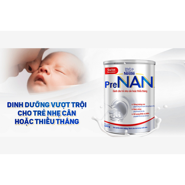 Sữa bột Pre Nan cho trẻ nhẹ cân hoặc thiếu tháng 400g