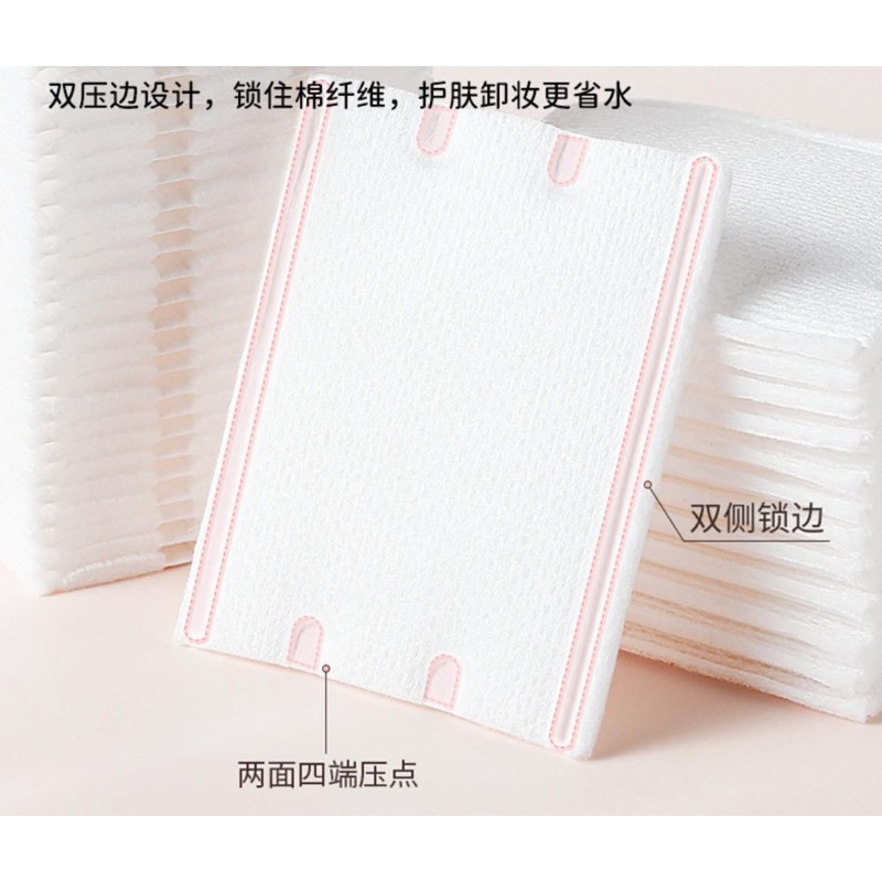 Bông Tẩy Trang Gấu Dâu losto 3 Lớp - Bông Đắp Tone Skincare Siêu Mềm Mịn 222 Miếng