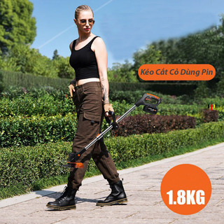 Máy cắt cỏ dùng pin,Kéo cắt cỏ pin Lapusen cắt cỏ sân vườn động cơ lõi đồng dùng pin phổ thông C16