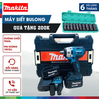 Máy siết bulong makita 20v mở ốc xe máy c26