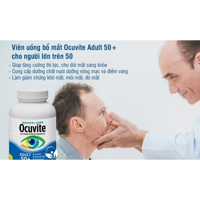 Viên Uống Bổ Mắt Ocuvite 50+ 150 viên của Mỹ