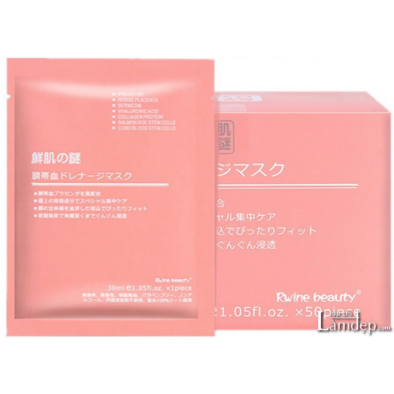 Mặt nạ nhau thai cừu Nhật Bản, mặt nạ giấy tăng sinh collagen - Hàng Chính Hãng