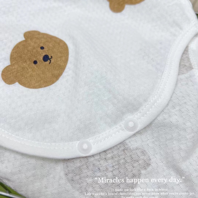 Bộ bodysuit, đồ bộ liền thân sát lách dành cho bé trai bé gái hoạ tiết thun gân siêu mát