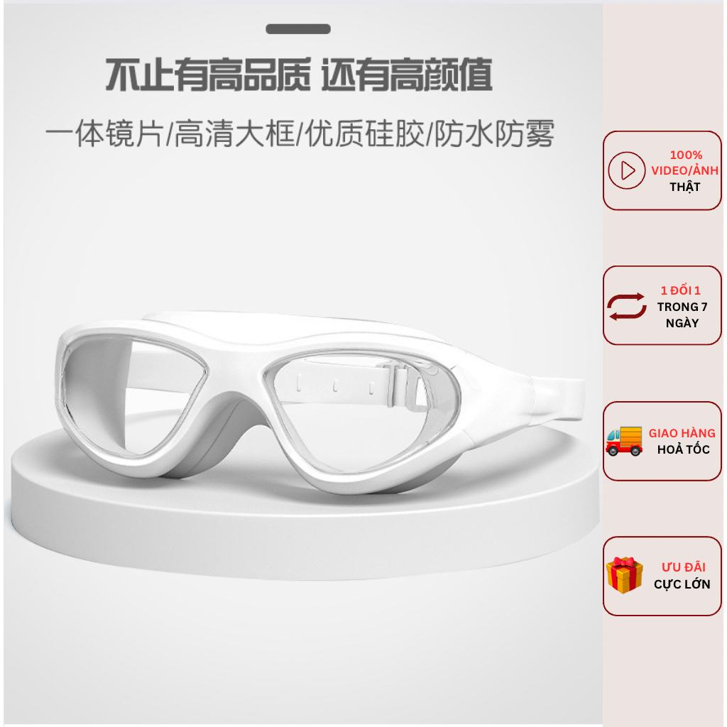 Kính Bơi Chuyên Nghiệp HD chống thấm nước, tia UV, chống sương mù cao cấp người lớn Coolstore