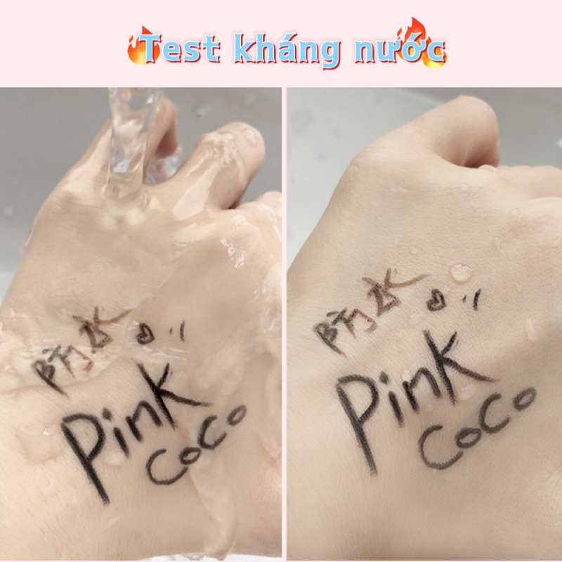 Chì Kẻ Mắt Siêu Lì PINK COCO Chống Nước Bền Màu KHÔNG LEM Vỏ Hồng