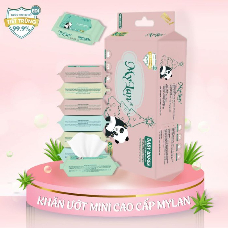 64 Khăn giấy ướt mini bỏ túi tiện lợi cho mẹ và bé