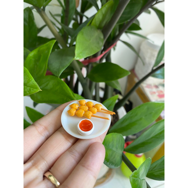 mô hình bánh mini bằng đất sét