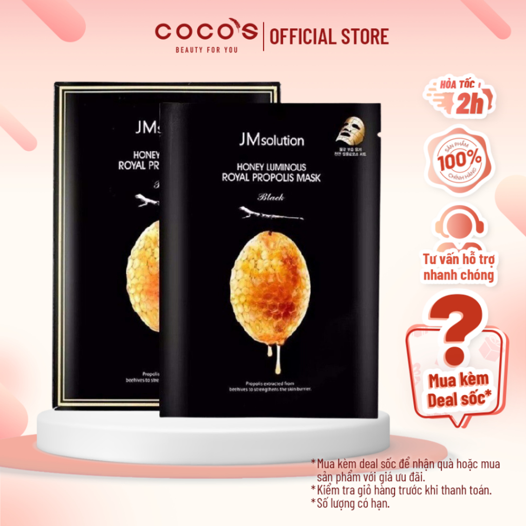 Mặt Nạ Mật Ong JM Solution Honey Luminous Royal Propolis Mask 30ml