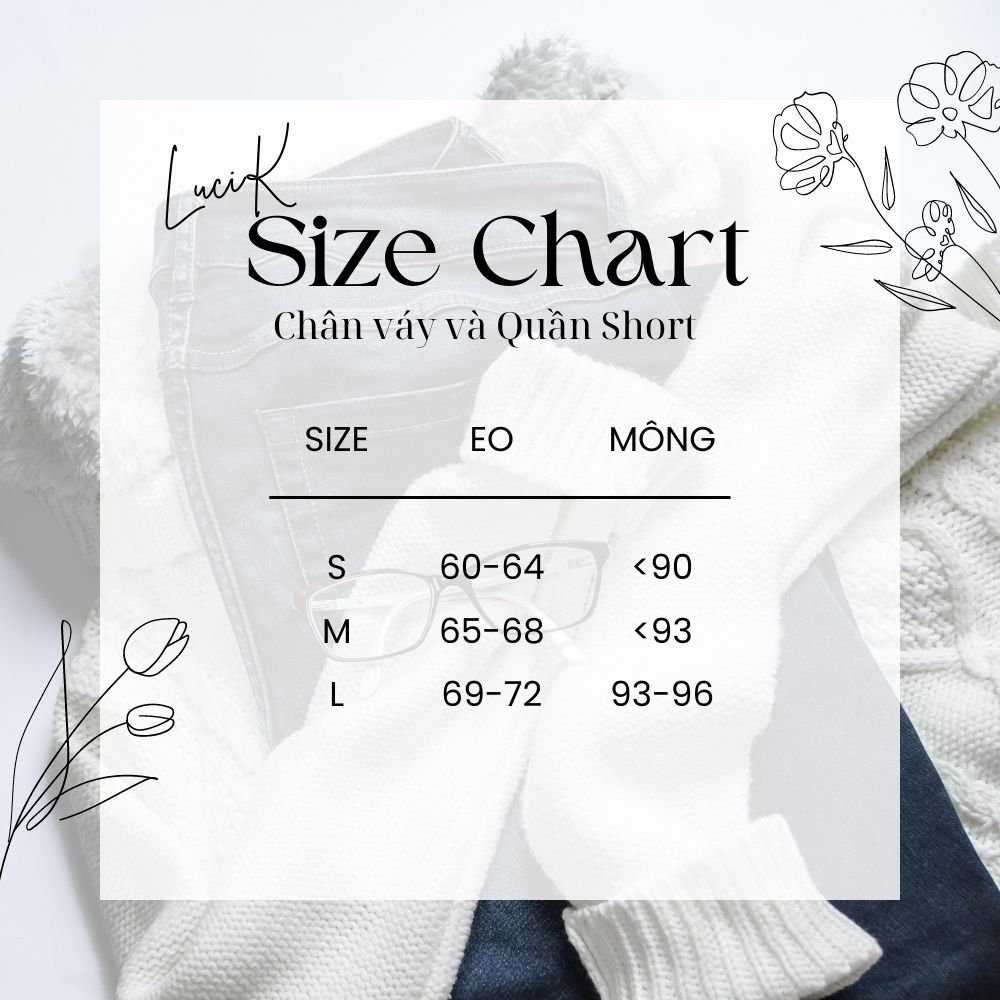 Chân váy mini denim jeans kèm belt S QCL1 LuciK Shop CV0026