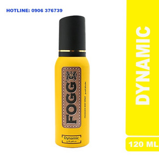 XỊT TOÀN THÂN DÀNH CHO NAM & NỮ FOGG DYNAMIC 120ML XỊT 800 LẦN , NHẬP KHẨU DUBAI