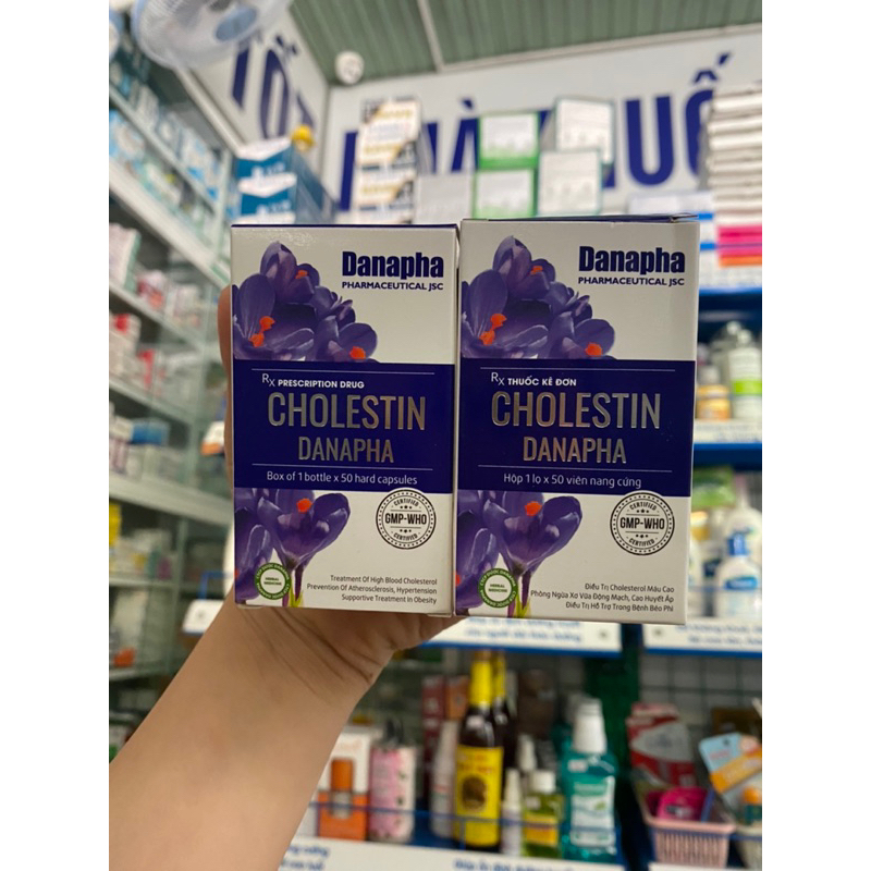 Cholestin. Hỗ trợ mỡ máu. Choles-terol cao. Chai 50 viên nang.