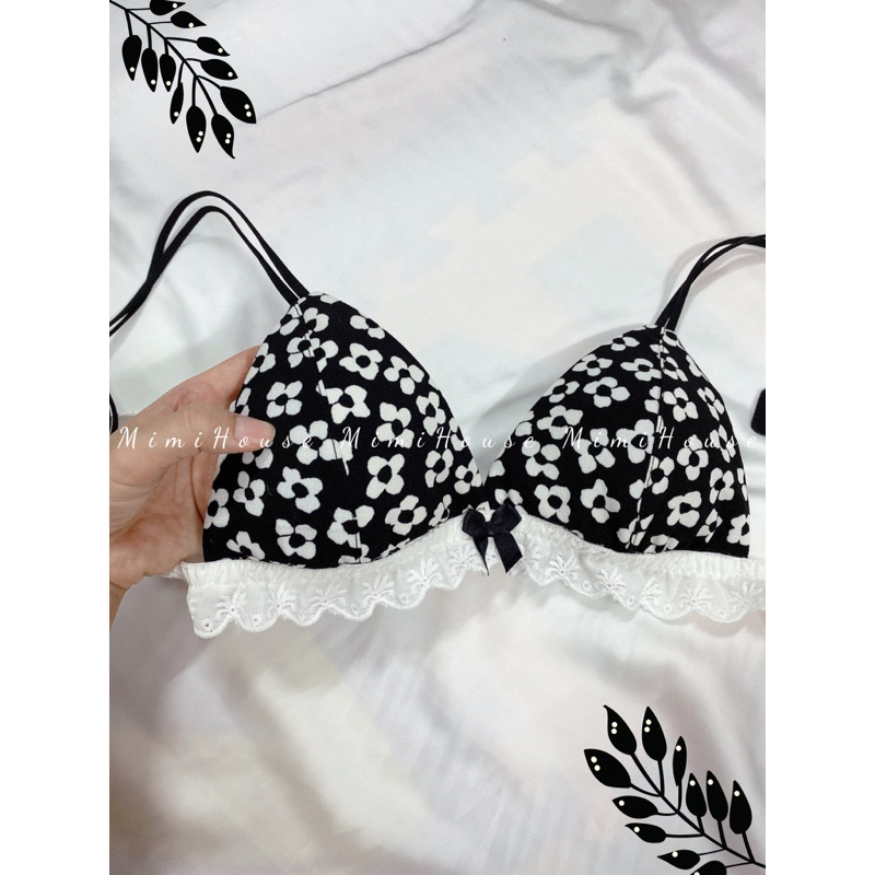 Áo Bra dễ thương phối ren , có thể mặc đi biển - Handmade by Mimi house