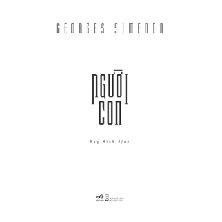 Sách - Người Con - Georges Simenon (NNa)