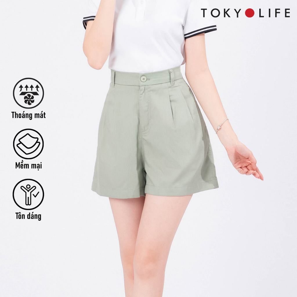 Quần Shorts NỮ linen TOKYOLIFE C9SHP007K