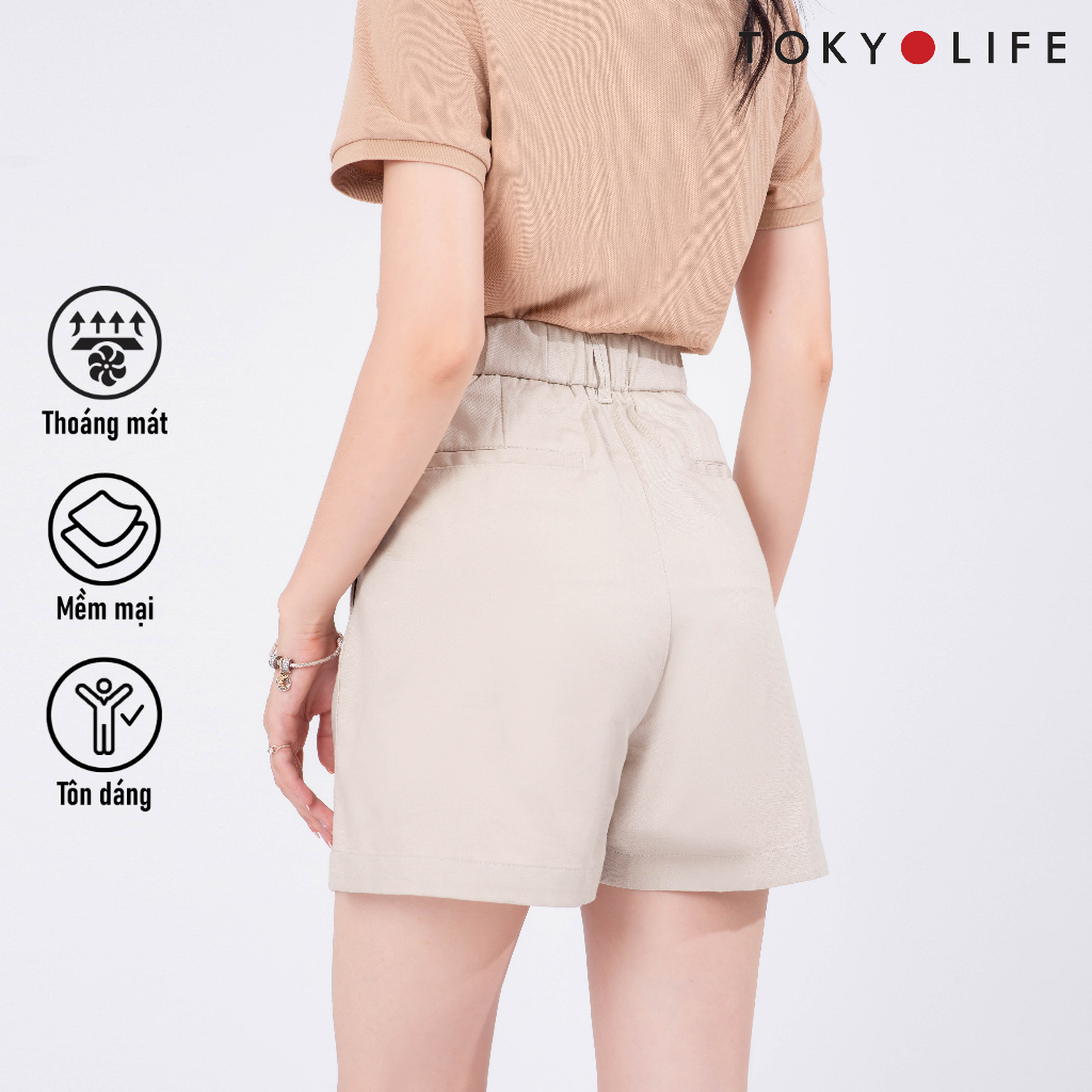 Quần Shorts NỮ linen TOKYOLIFE C9SHP007K