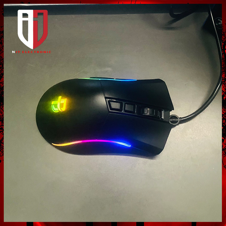 Chuột Gaming Máy Tính Chính Hãng Bosston GM107 Led 12000 DPI Có Dây Chuột Vi Tính Chuyên Game