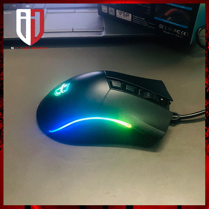 Chuột Gaming Máy Tính Chính Hãng Bosston GM107 Led 12000 DPI Có Dây Chuột Vi Tính Chuyên Game