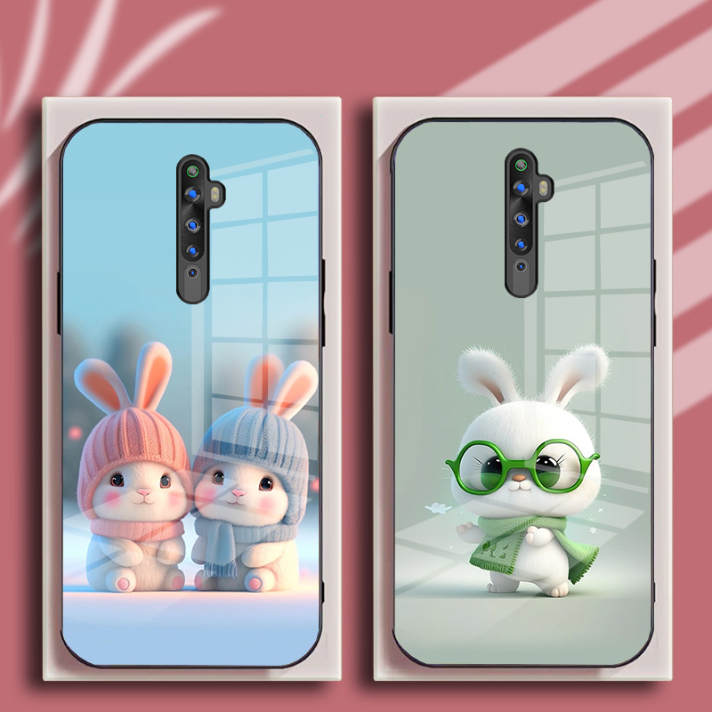 Ốp Lưng OPPO RENO, RENO 2, RENO 2F Lưng Kính Cường Lực Cao Cấp