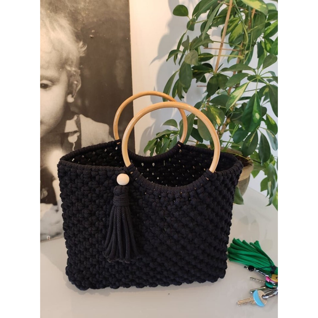 Túi Xách Đan Macrame Thời Trang