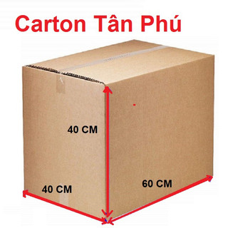 1 Thùng Carton Lớn 60x40x40 Cm - Thùng carton TP chuyển nhà, dọn đồ tiện lợi