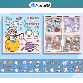 Sticker Cute 2D Dán Bình Nước Laptop Điện Thoại