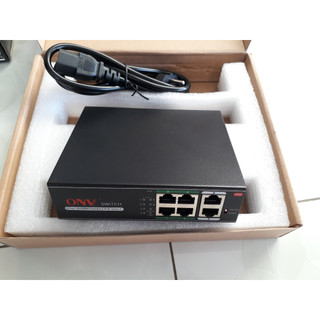 Switch poe port onv h1064pls 4 cổng poe cấp nguồn qua dây mạng