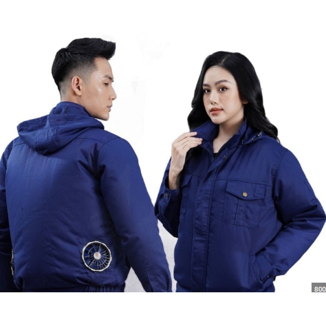 Áo điều hòa quạt gió chính hãng chống nước siêu mạnh, pin lớn 20.000 - 78.000mAh dùng được 10-15h HOT