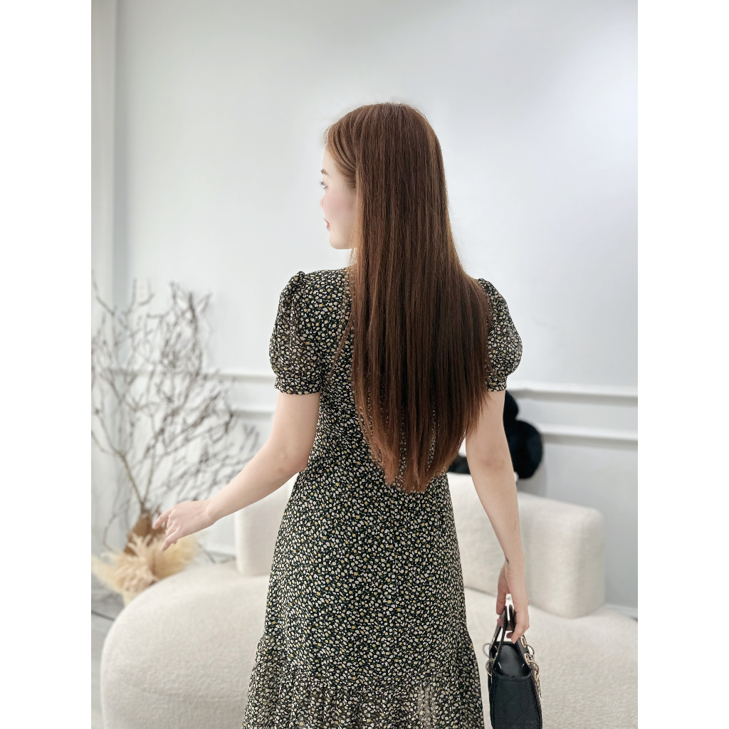 Đầm Xòe Voan Hoa Đuôi Cá S&M Sang Trọng, Nữ Tính, Giá Rẻ - GR184