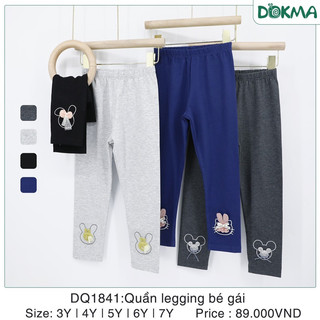 DQ1150 Quần legging dài bé gái Dokma (2-6Y) DQ1841