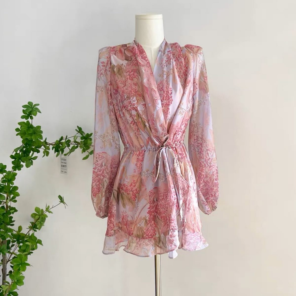 VÁY VOAN HOA HỒNG, CHẤT VOAN CÓ LÓT, SIZE S, M, L