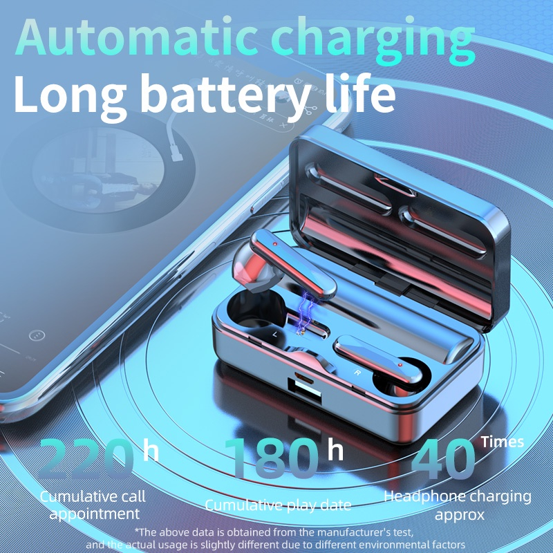 TAI NGHE NHÉT TAI KHÔNG DÂY S20 KẾT NỐI BLUETOOTH 5.3 MÀN GƯƠNG SANG TRỌNG PIN TRÂU NGHE NHẠC CỰC THÍCH