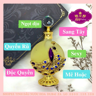 Tinh Dầu Nước Hoa Dubai Phượng Hoàng Gold 35ml hình con công Mùi hương Fantsya Sexy