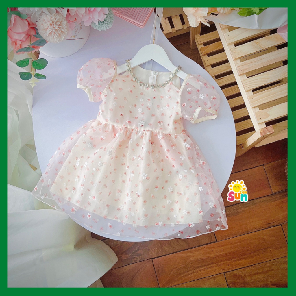 ẢNH THẬT - HÀNG SẴN, 8-30kg, váy cho bé gái 2 lớp mềm mát, hàng thiết kế xịn