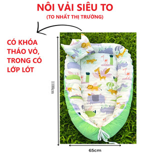 Nôi vải cho bé, nôi cho bé sơ sinh, nôi ngủ chung giường cho bé