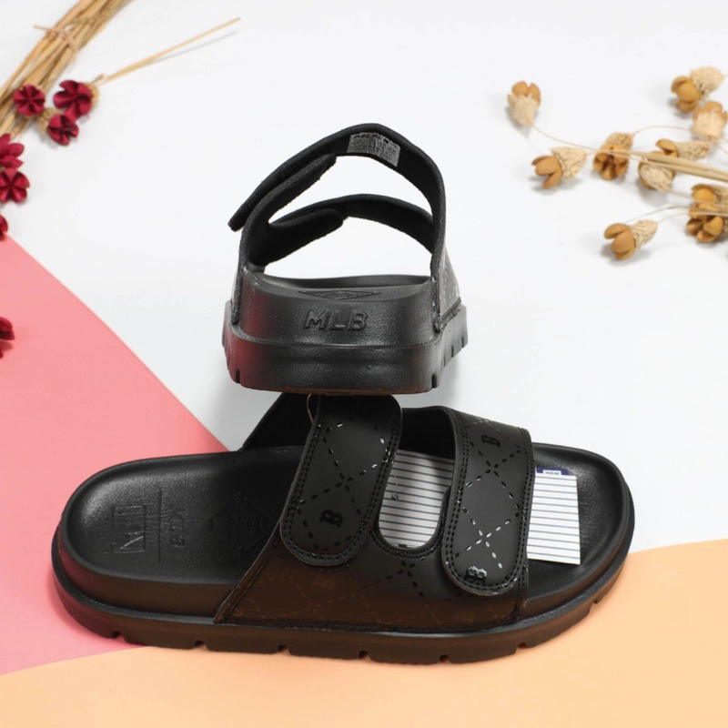 Dép MLB quai ngang nam nữ hai quai xé dán cao cấp fullbox