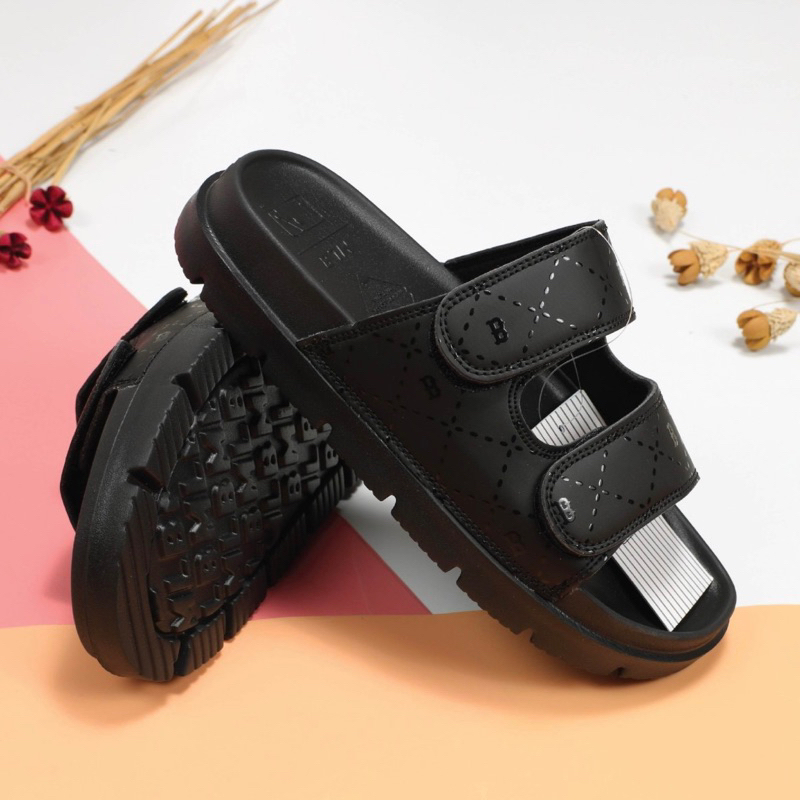 Dép MLB quai ngang nam nữ hai quai xé dán cao cấp fullbox