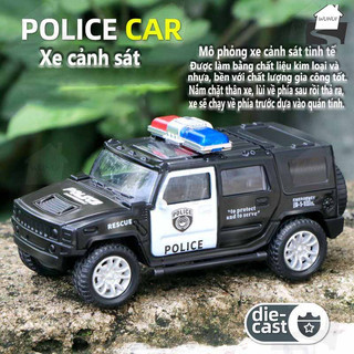Xe đồ chơi địa hình cảnh sát, cho bé