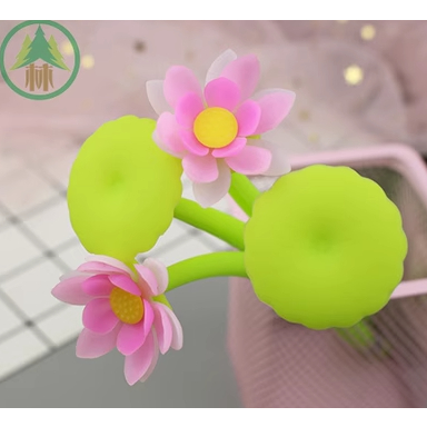 Bút bi gel hoa sen, lá sen, ếch (chỉ còn lá, ếch)