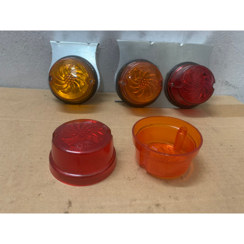 Đèn Hông Bát Sắt Đôi, Đơn Tròn Màu Vàng, Màu Đỏ Bắt Bên Hông Xe Tải,....