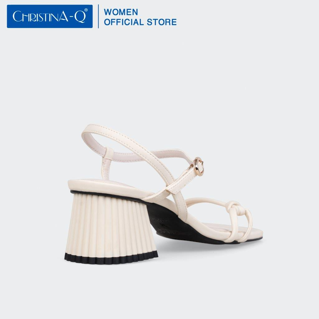 Giày sandals nữ gót trụ ChristinA-Q XDN312