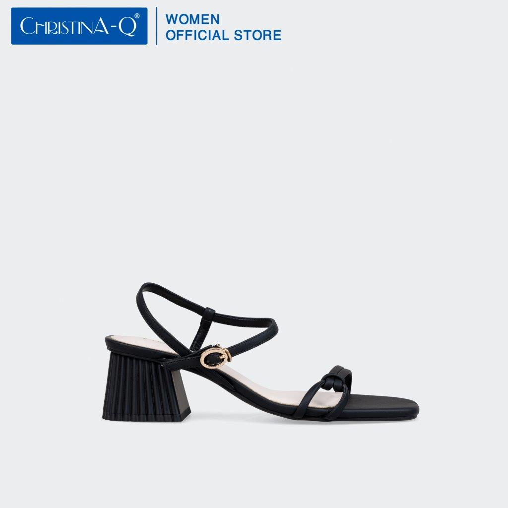 Giày sandals nữ gót trụ ChristinA-Q XDN312