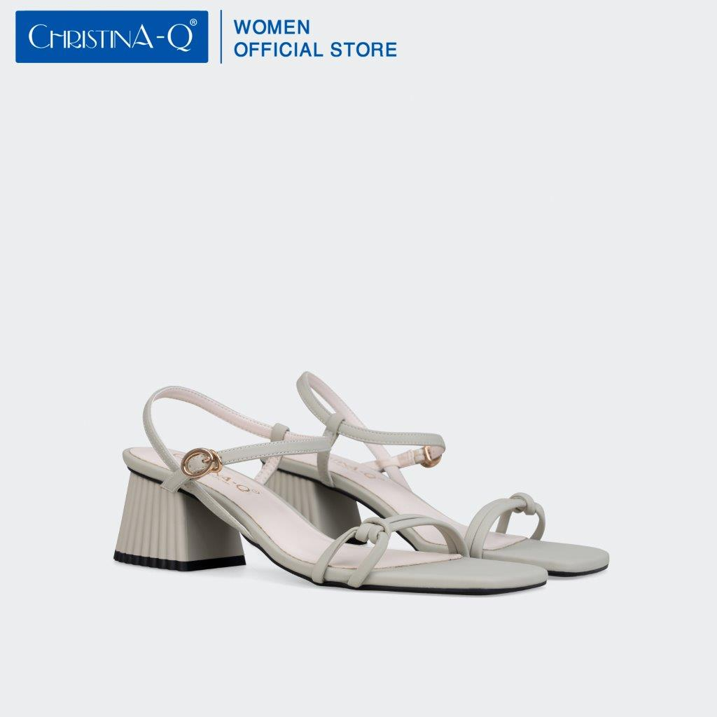 Giày sandals nữ gót trụ ChristinA-Q XDN312