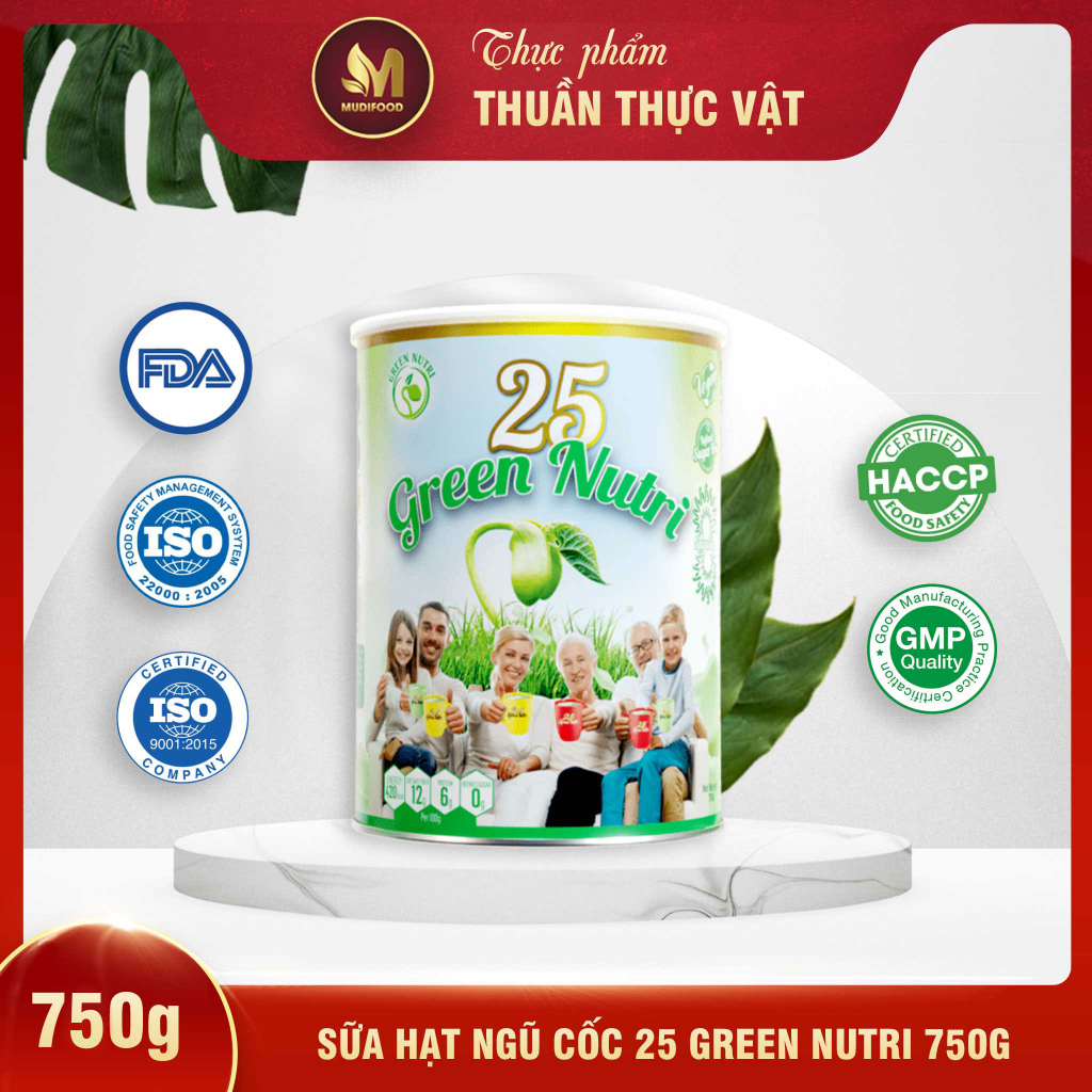 Sữa Hạt Ngũ Cốc 25 Green Nutri Thuần Chay - Bổ Sung Dinh Dưỡng, Hỗ Trợ Tiêu Hóa, Tăng Cường Đề Kháng