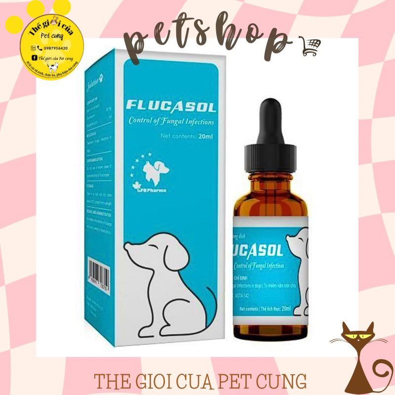Flucasol 5ml Dạng Bôi Trị Nấm trên chó mèo siêu hiệu quả