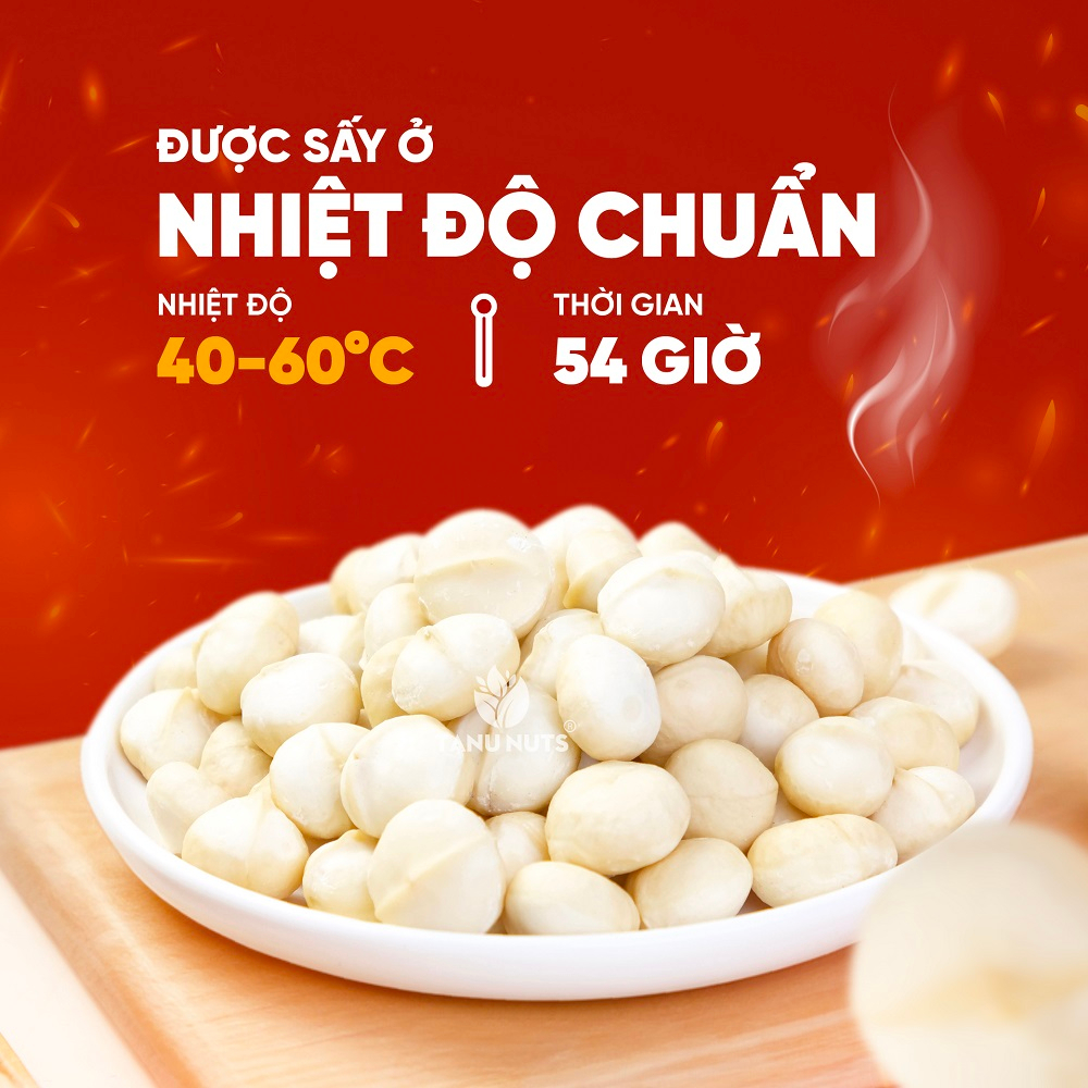 Nhân macca tách vỏ TANU NUTS, hạt mắc ca Tây Nguyên rang sấy hạt ngũ cốc dinh dưỡng cho bà bầu, ăn kiêng, giảm cân