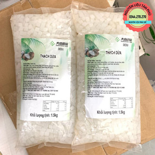 Thạch dừa giòn dedu 1.5kg chuyên dùng trà sữa, trà hoa quả