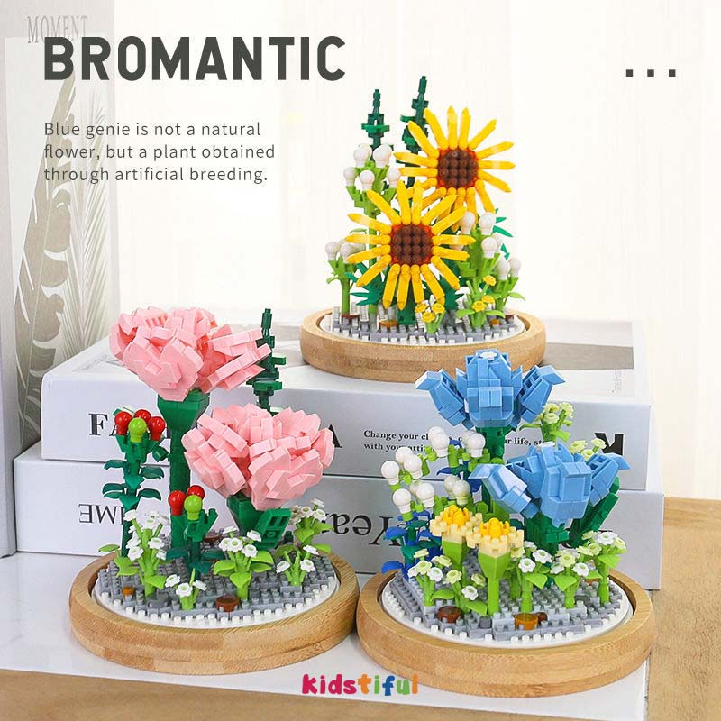 Bộ Đồ Chơi Lắp Ráp Lego Hình Hoa Hướng Dương Cho Bé Gái,làm quà tặng sinh nhật ,tặng người yêu