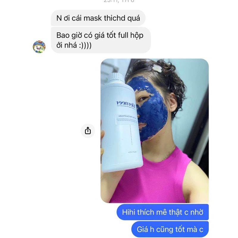 Mặt nạ tảo biển Merneer Mel Fjoid Powder and Thalasso Therapy phục hồi căng bóng da